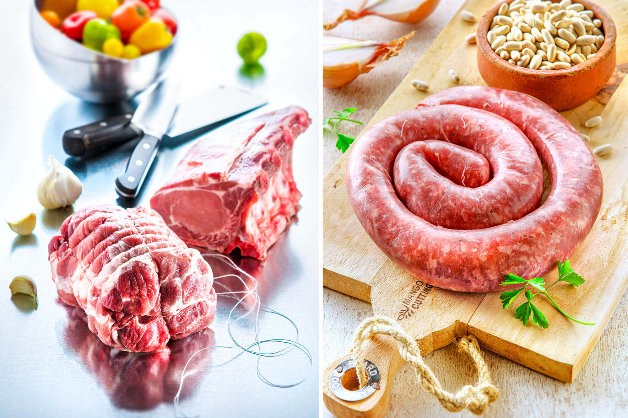 photo de viandes et salaison pour la Société Jean Floch à Locminé Antoine Duchene photographe