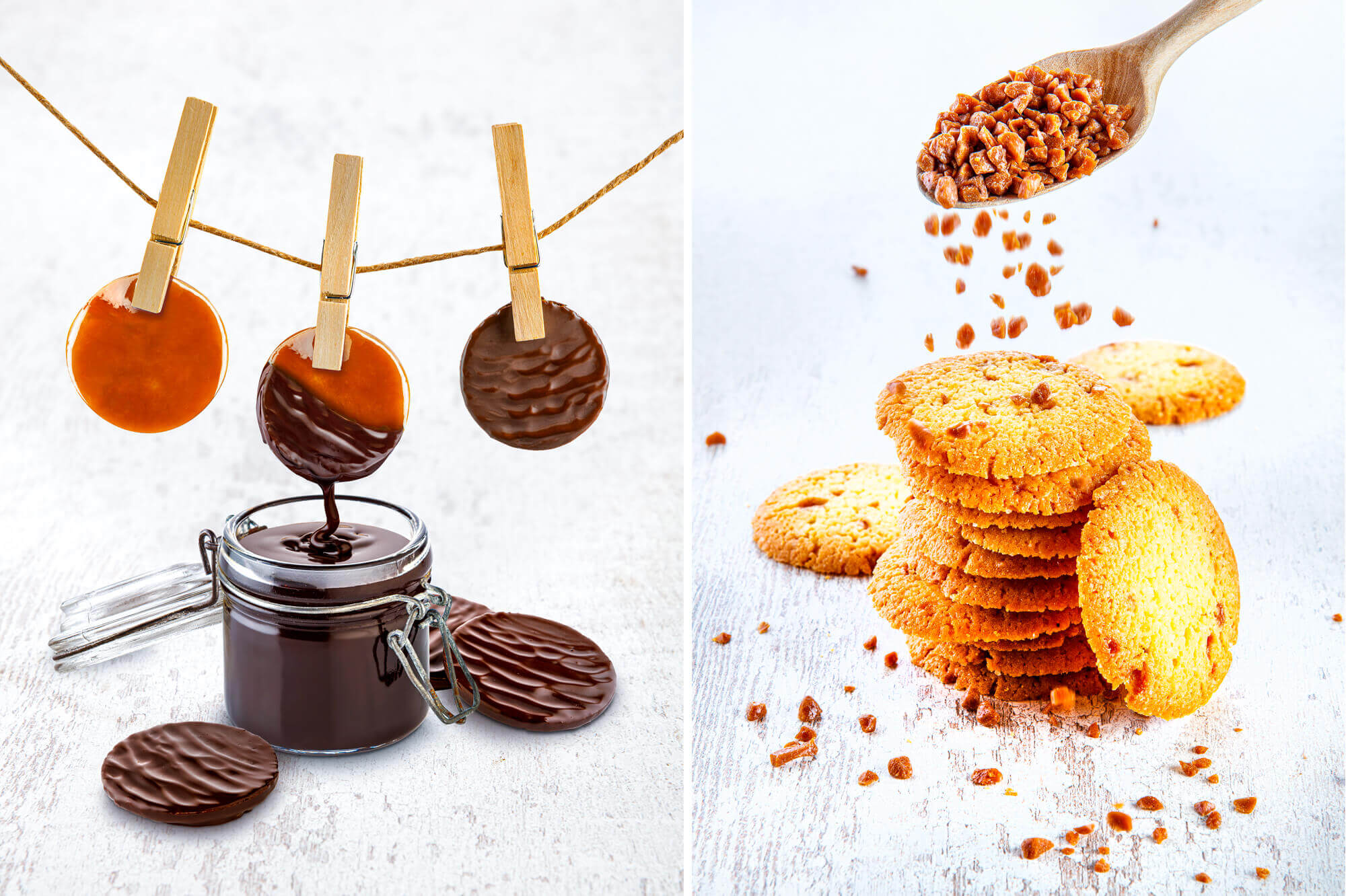 photo de biscuits pour illustrer la communication de La Maison d'Armorine par Antoine Duchene photographe