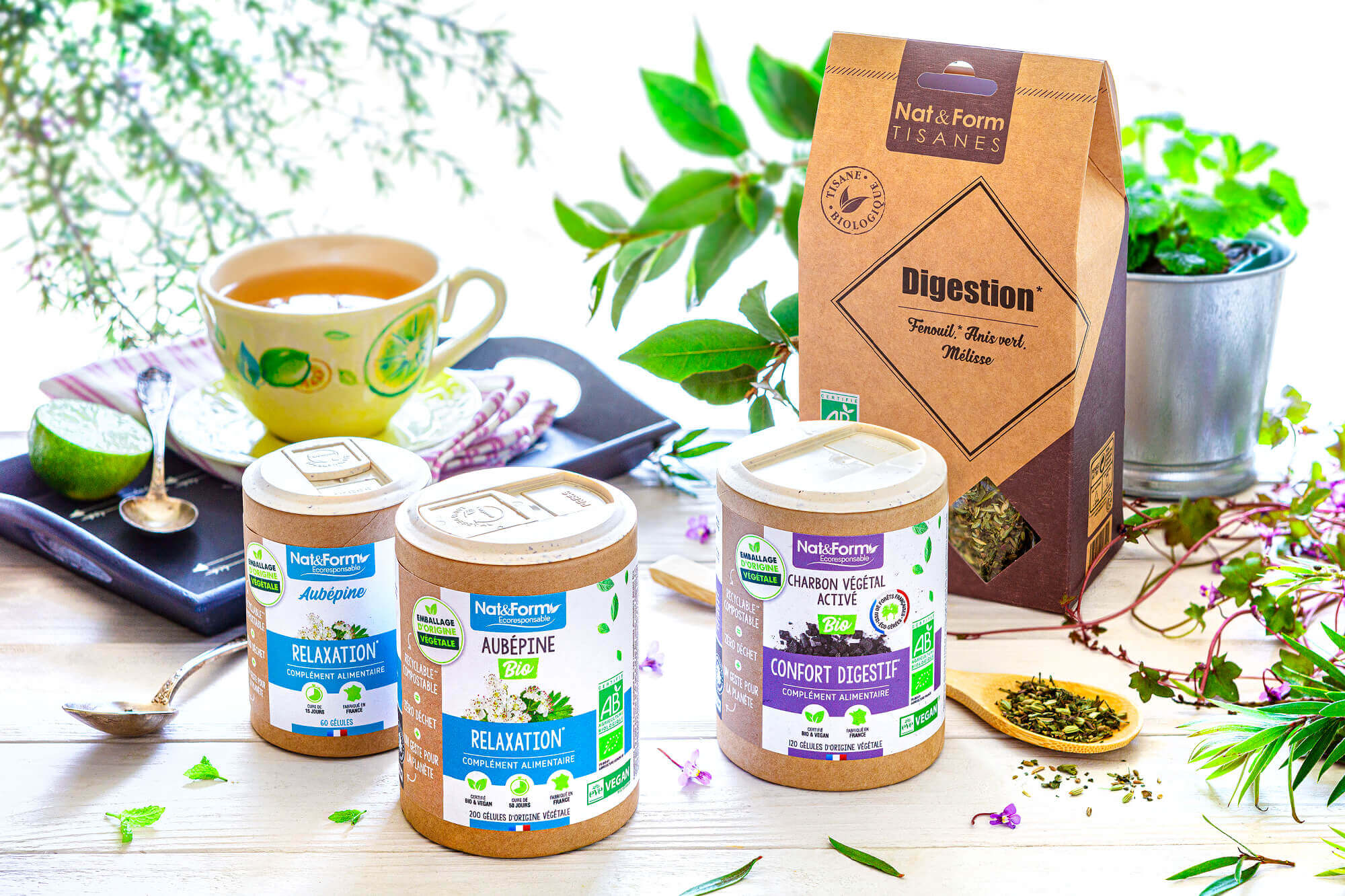 photo d'un visuel d'ambiance pour les produits Nat & Form par Antoine Duchene photographe