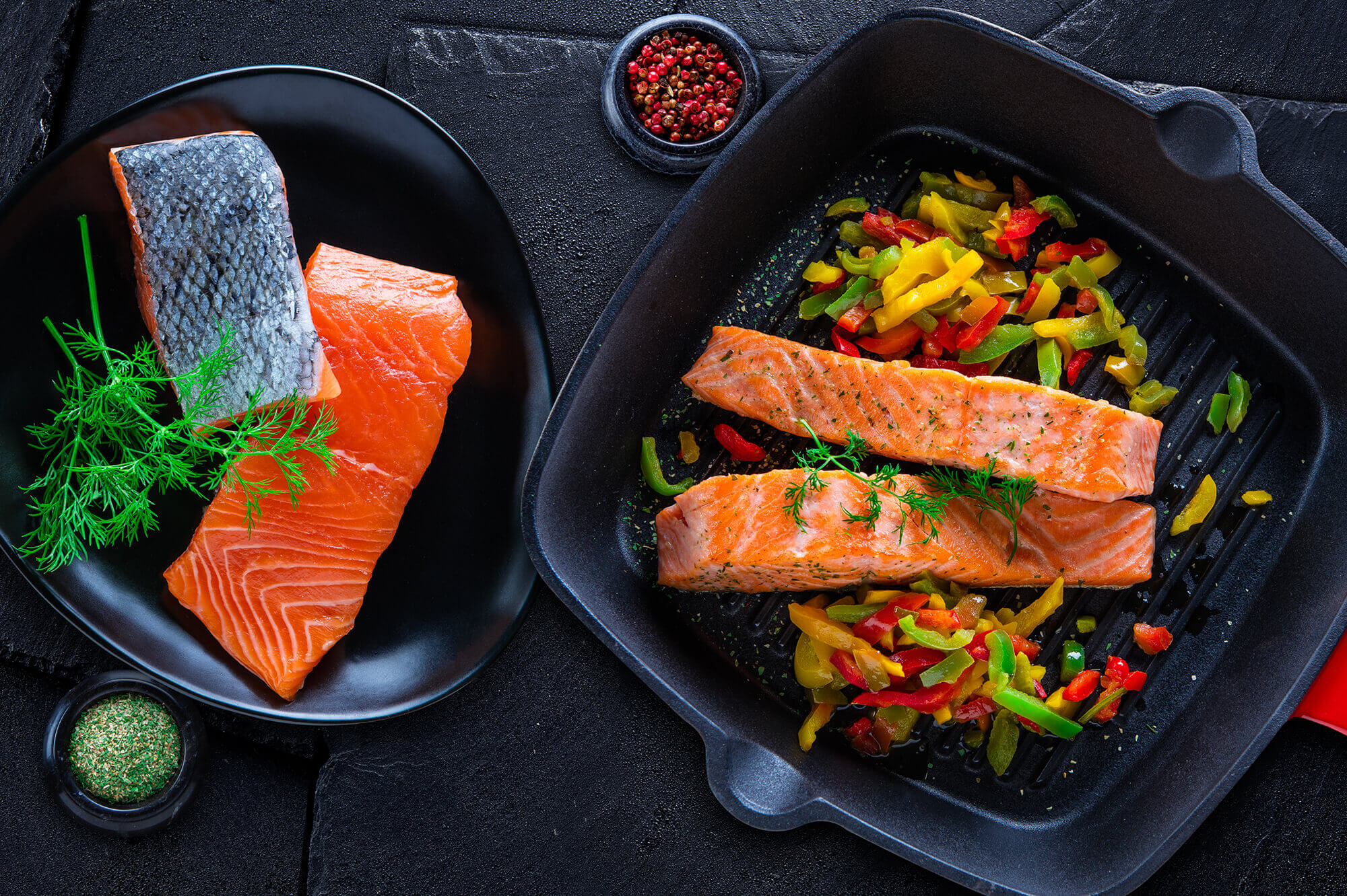 photo de recette de saumon cuisiné pour la communication de Cook Angel à Paris par Antoine Duchene photographe