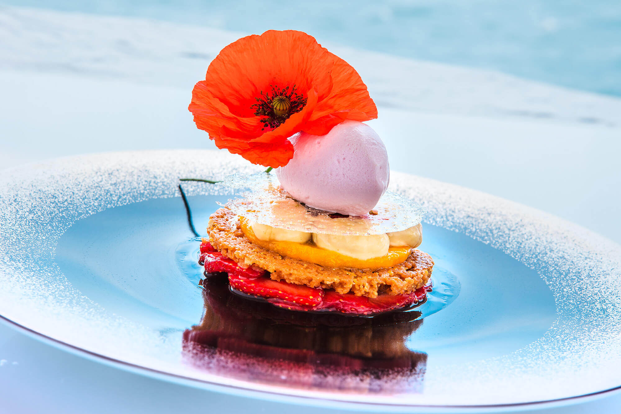 photo de plats gastronomiques pour le restaurant Le Grand Largue par Antoine Duchene photographe