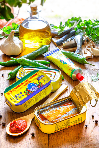 Photographe publicitaire antoine duchene photographe pour la conserverie Nautilus food