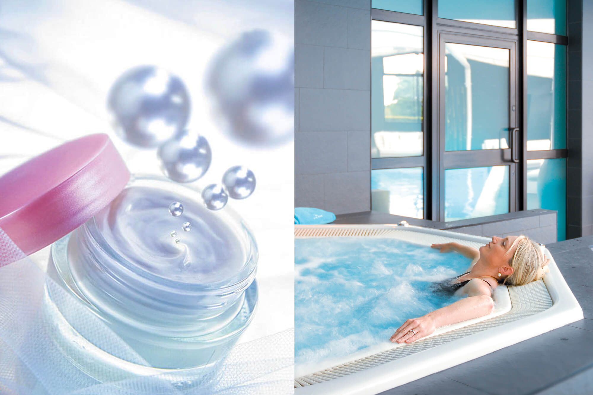 photo d'une crème de soins et univers du bien-être dans un hôtel de luxe par Antoine Duchene photographe